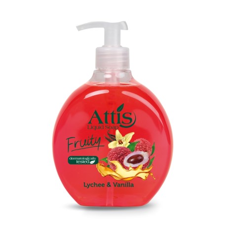 Tekuté mýdlo na ruky ATTIS FRUITY-vanilka a liči