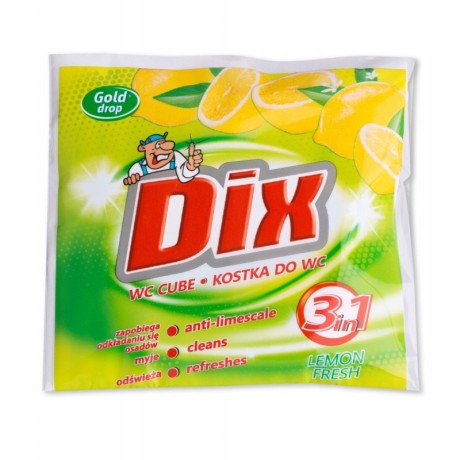 Gold drop Dix WC kocka, 35g - citrón