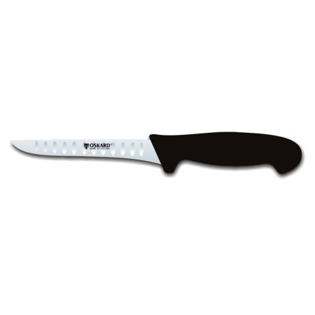 Oskard mäsiarsky nôž, rovný, 150 - 15 cm čepeľ, oválny výbrus